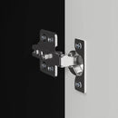 TV vægskab 2 pcs Sort 30 x 31 x 80 cm Konstrueret træ