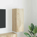 TV vægskab Vægmonteret Sonoma 30 x 31 x 80 cm Konstrueret træ