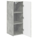 TV vægskab Vægmonteret Beton 30 x 31 x 80 cm Konstrueret træ