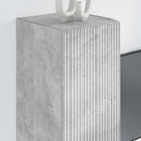 TV vægskab 2 pcs Beton 30 x 31 x 80 cm Konstrueret træ