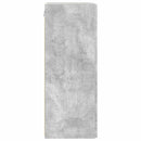 TV vægskab 2 pcs Beton 30 x 31 x 80 cm Konstrueret træ