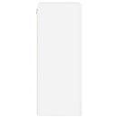 TV vægskab Gloss Hvid 30 x 31 x 80 cm Konstrueret træ