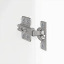 TV vægskab 2 pcs Gloss Hvid 30 x 31 x 80 cm Konstrueret træ