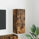 TV vægskab Vægmonteret Røget eg 30 x 31 x 80 cm Konstrueret træ