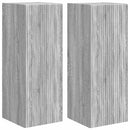 TV vægskab 2 pcs Grå Sonoma 30 x 31 x 80 cm Konstrueret træ