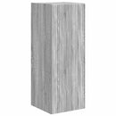 TV vægskab 2 pcs Grå Sonoma 30 x 31 x 80 cm Konstrueret træ