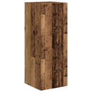 TV vægskab 2 pcs Gammelt træ 30 x 31 x 80 cm Konstrueret træ