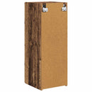 TV vægskab 2 pcs Gammelt træ 30 x 31 x 80 cm Konstrueret træ