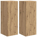 TV vægskab 2 pcs Artisan eg 30 x 31 x 80 cm Konstrueret træ