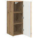 TV vægskab 2 pcs Artisan eg 30 x 31 x 80 cm Konstrueret træ
