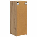 TV vægskab 2 pcs Artisan eg 30 x 31 x 80 cm Konstrueret træ