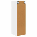 TV vægskab 2 pcs Hvid 30 x 31 x 100 cm Konstrueret træ