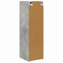 TV vægskab 2 pcs Beton 30 x 31 x 100 cm Konstrueret træ