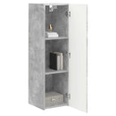 TV vægskab 2 pcs Beton 30 x 31 x 100 cm Konstrueret træ
