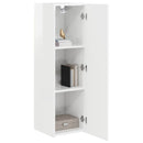 TV vægskab Gloss Hvid 30 x 31 x 100 cm Konstrueret træ