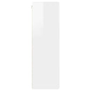 TV vægskab 2 pcs Gloss Hvid 30 x 31 x 100 cm Konstrueret træ