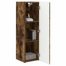 TV vægskab 2 pcs Røget eg 30 x 31 x 100 cm Konstrueret træ