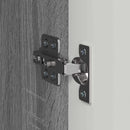 TV vægskab 2 pcs Grå Sonoma 30 x 31 x 100 cm Konstrueret træ