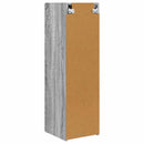 TV vægskab 2 pcs Grå Sonoma 30 x 31 x 100 cm Konstrueret træ