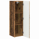 TV vægskab 2 pcs Gammelt træ 30 x 31 x 100 cm Konstrueret træ
