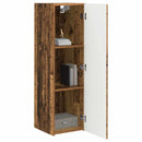 TV vægskab 2 pcs Gammelt træ 30 x 31 x 100 cm Konstrueret træ