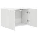 TV vægskab Vægmonteret Hvid 59,5 x 31 x 40 cm Konstrueret træ