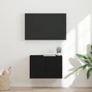 TV vægskab 59,5 x 31 x 40 cm Sort Konstrueret træ