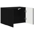 TV vægskab 59,5 x 31 x 40 cm Sort Konstrueret træ