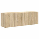 TV vægskab 2 pcs Sonoma eg 59,5 x 31 x 40 cm Konstrueret træ