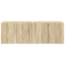 TV vægskab 2 pcs Sonoma eg 59,5 x 31 x 40 cm Konstrueret træ