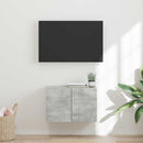 TV vægskab 59,5 x 31 x 40 cm Beton Grå Konstrueret træ