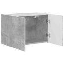 TV vægskab Beton Grå 59,5 x 31 x 40 cm Konstrueret træ