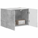TV vægskab Beton Grå 59,5 x 31 x 40 cm Konstrueret træ