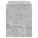 TV vægskab Beton Grå 59,5 x 31 x 40 cm Konstrueret træ