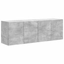 TV vægskab 2 pcs Beton Grå 59,5 x 31 x 40 cm Konstrueret træ