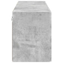 TV vægskab 2 pcs Beton Grå 59,5 x 31 x 40 cm Konstrueret træ