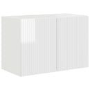 TV vægskab 59,5 x 31 x 40 cm Høj gloss hvid Konstrueret træ
