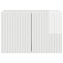 TV vægskab 59,5 x 31 x 40 cm Høj gloss hvid Konstrueret træ
