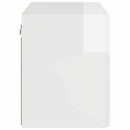 TV vægskab Høj gloss hvid 59,5 x 31 x 40 cm Konstrueret træ