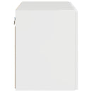 TV vægskab 59,5 x 31 x 40 cm Høj gloss hvid Konstrueret træ