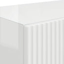 TV vægskab Vægmonteret 2 pcs Høj gloss hvid 59,5 x 31 x 40 cm