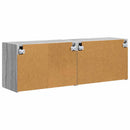 TV vægskab 2 pcs Grå Sonoma 59,5 x 31 x 40 cm Konstrueret træ