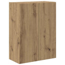 TV vægskab Vægmonteret Hvid 59,5 x 31 x 60 cm Konstrueret træ