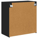 TV vægskab Vægmonteret Sort 59,5 x 31 x 60 cm Konstrueret træ