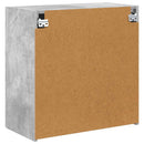 TV vægskab Beton Grå 59,5 x 31 x 60 cm Konstrueret træ