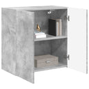 TV vægskab 59,5 x 31 x 60 cm Beton Grå Konstrueret træ