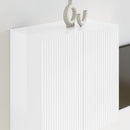 TV vægskab Høj gloss hvid 59,5 x 31 x 60 cm Konstrueret træ