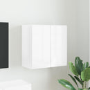 TV vægskab 59,5 x 31 x 60 cm Høj gloss hvid Konstrueret træ
