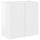 TV vægskab Høj gloss hvid 59,5 x 31 x 60 cm Konstrueret træ