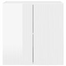 TV vægskab Høj gloss hvid 59,5 x 31 x 60 cm Konstrueret træ
